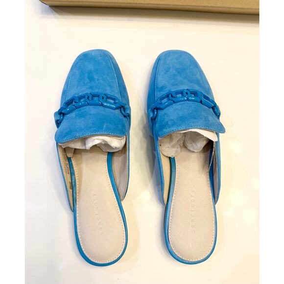 Sanctuary Smart Creation Aqua Blue Wire Bigtime 2.0 Mule Size 7 in Box NWT - Picture 9 of 12